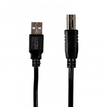 Gizzu USB 2.0 printera kabelis USB-A uz USB-B, 1,5 m, melns (GCPU2AB15)