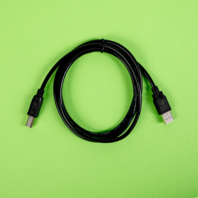 Gizzu USB 2.0 printera kabelis USB-A uz USB-B, 1,5 m, melns (GCPU2AB15)