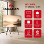 Maclean MC-180 B televizora statīvs ar riteņiem, 37–80 inch, maks. 50 kg, VESA 600x400, melns