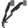 Secomp STANDARD divu monitoru turētājs, mehāniskā atspere, 17–32 inch, maks. 2 × 10 kg, melns (11.55.0001)