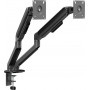 Secomp STANDARD divu monitoru turētājs, mehāniskā atspere, 17–32 inch, maks. 2 × 10 kg, melns (11.55.0001)