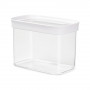 emsa Sausās barības uzglabāšanas trauks OPTIMA, taisnstūra, 1.0 litrs, caurspīdīgs/balts, svaiguma blīvējums, bez BPA, plastmasa