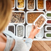 emsa Sausās barības uzglabāšanas trauks OPTIMA, taisnstūra, 1.0 litrs, caurspīdīgs/balts, svaiguma blīvējums, bez BPA, plastmasa