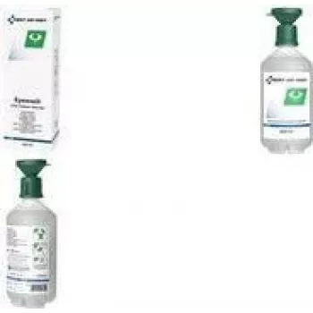 FIRST AID ONLY brūču un acu skalošanas pudele, 500 ml, sterils fizioloģiskais šķīdums 0,9%
