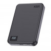 Ksix Powerbank Magslim 10000 mAh magnētiskais 15W USB-C PD 20W ar digitālo displeju, melns