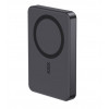 Ksix Powerbank Magslim 10000 mAh magnētiskais 15W USB-C PD 20W ar digitālo displeju, melns