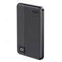 Ksix Powerbank Magslim 5000 mAh magnētiskais USB-C PD 20W ar digitālo displeju, melns