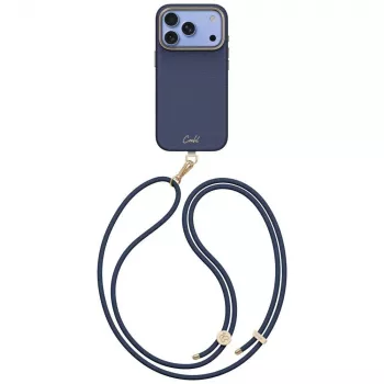 UNIQ Coehl Mirelle apvalks iPhone 18 Pro / 17 Pro ar magnētisko uzlādi, zils