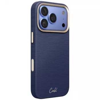 UNIQ Coehl Mirelle apvalks iPhone 18 Pro / 17 Pro ar magnētisko uzlādi, zils