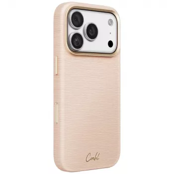 UNIQ Coehl Mirelle apvalks iPhone 18 Pro / 17 Pro ar magnētisko uzlādi, rozā
