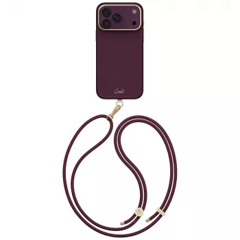 UNIQ Coehl Mirelle apvalks iPhone 18 Pro Max / 17 Pro Max ar magnētisko uzlādi, bordo