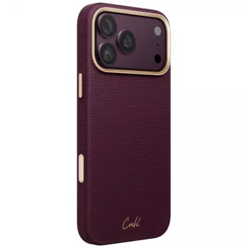 UNIQ Coehl Mirelle apvalks iPhone 18 Pro Max / 17 Pro Max ar magnētisko uzlādi, bordo