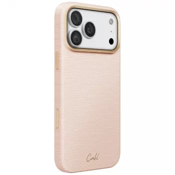 UNIQ Coehl Mirelle vāciņš iPhone 18 Pro Max / 17 Pro Max, magnētiskā uzlāde, rozā