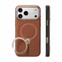 TORRAS Ostand Q3 VegSkin vāciņš iPhone 18 Pro / 17 Pro, saderīgs ar MagSafe, brūns