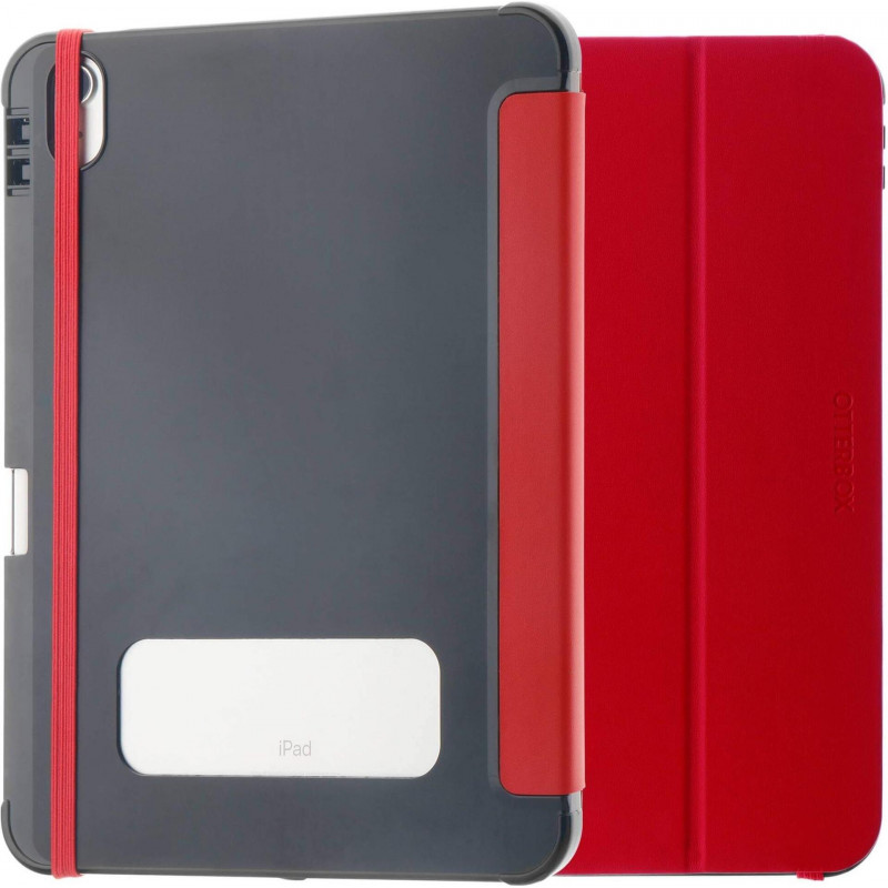 OtterBox React Series īpaši plāns atlokāms maciņš Apple iPad 10.9 inch (10. paaudze) - melns/sarkans