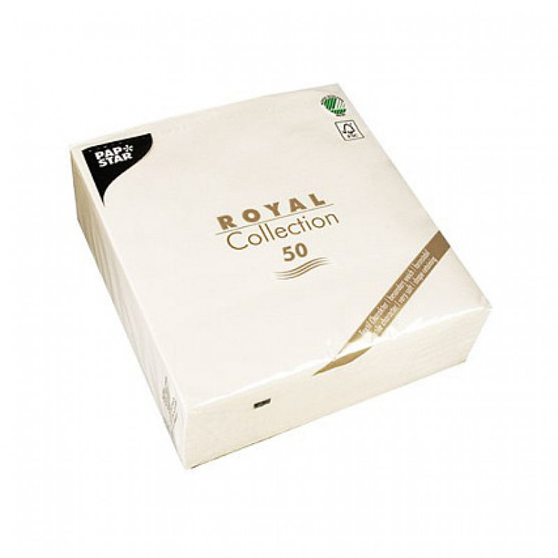 PAPSTAR salvetes 40.0 x 40.0 cm, 3 kārtu, baltas