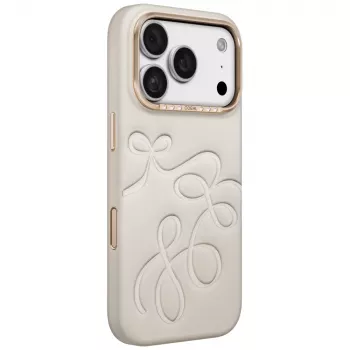 Uzlika UNIQ Coehl Cloude priekš iPhone 18 Pro/ 17 Pro ar magnētisko uzlādi, smilškrāsas