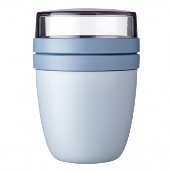 Mepal Ellipse pārtikas trauks 0,5 + 0,2 l, Nordic Blue
