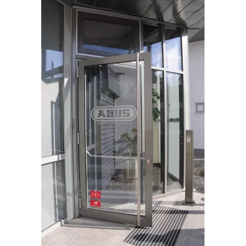 ABUS AU1315 trauksmes brīdinājuma uzlīme (UK), 74 x 52,5 mm