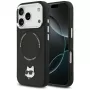 Vāciņš Karl Lagerfeld Choupette Pin MagSafe iPhone 17 Pro Max melns