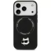 Vāciņš Karl Lagerfeld Choupette Pin MagSafe iPhone 17 Pro Max melns