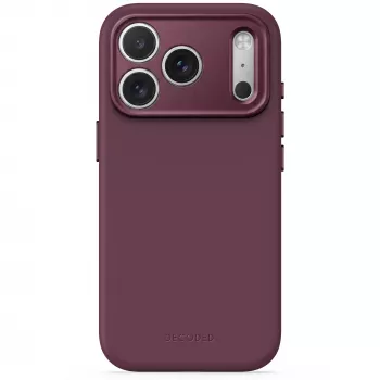 Decoded AntiMicrobial Silicone Backcover maciņš iPhone 18 Pro / 17 Pro, MagSafe, Plum