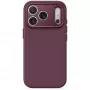 Decoded AntiMicrobial Silicone Backcover maciņš iPhone 18 Pro / 17 Pro, MagSafe, Plum