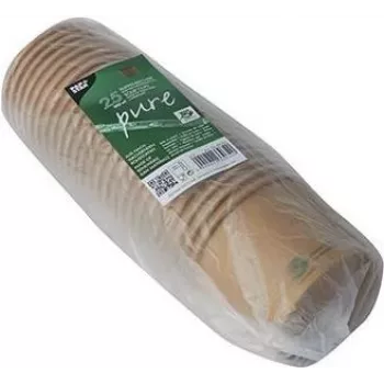 PAPSTAR pure zupas krūze, apaļa, 350 ml, brūna, nebalināta pirmapstrādes šķiedras kartona ar organisko pārklājumu