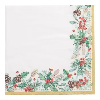 PAPSTAR salvetes Mistletoe un Pinecone, 50 gab. (37230)