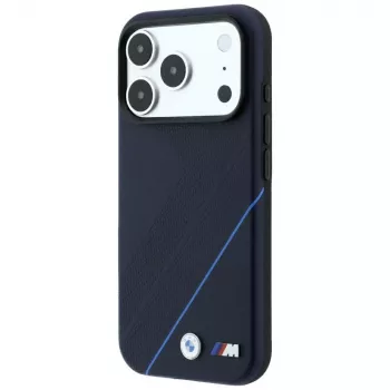 BMW M Tire Track Blue Line MagSafe vāciņš iPhone 18 Pro / 17 Pro, tumši zilā krāsā