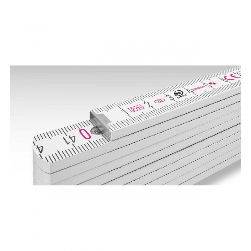 STABILA locīšanas mērlente Serie 400, Type 1407, 14557, koka 200 cm