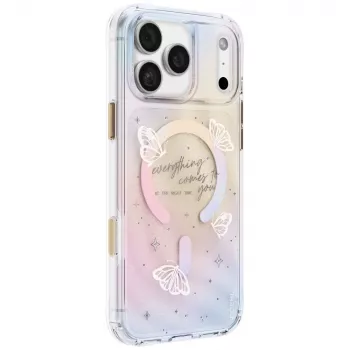 UNIQ Coehl Ellie maciņš iPhone 18 Pro Max / 17 Pro Max ar magnētisko uzlādi, Prism Bloom