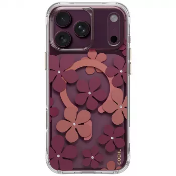 UNIQ Coehl Mila maciņš iPhone 18 Pro Max / 17 Pro Max ar magnētisko uzlādi, bordo krāsā