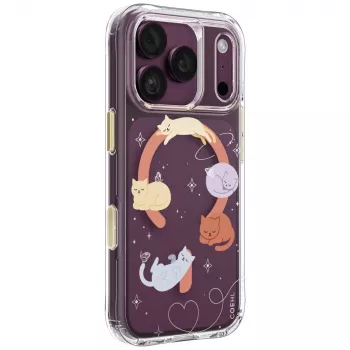 UNIQ Coehl Elysie maciņš iPhone 18 Pro / 17 Pro ar magnētisko uzlādi, Whiskered Dreams