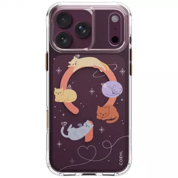 UNIQ Coehl Elysie maciņš iPhone 18 Pro Max / 17 Pro Max ar magnētisko uzlādi, Whiskered Dreams