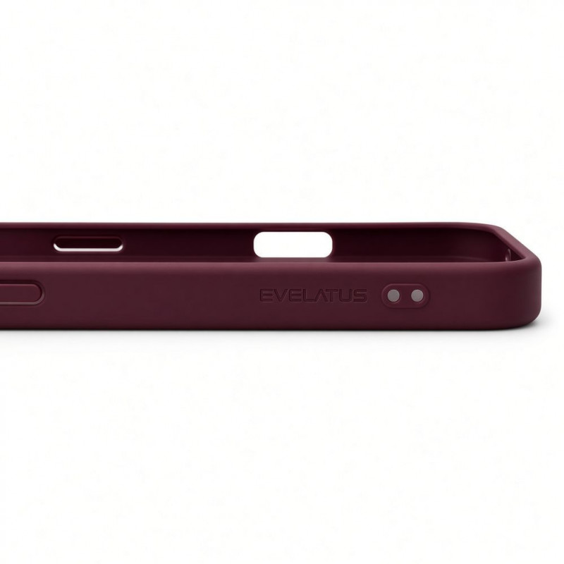 Evelatus Shield vāciņš ar MagSafe un statīvu Apple iPhone 18 Pro Max, matēts gredzens, bordo