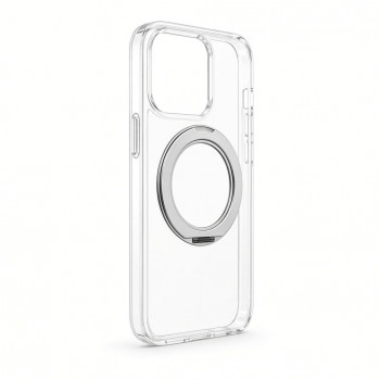 Evelatus Hybrid MagSafe vāciņš ar 360 metāla statīvu Apple iPhone 18 Pro Max, PC+TPU, caurspīdīgs