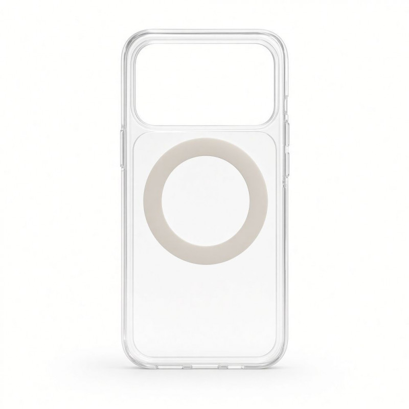 Evelatus Hybrid MagSafe vāciņš ar 360 metāla statīvu Apple iPhone 18 Pro Max, PC+TPU, caurspīdīgs