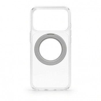 Evelatus Hybrid MagSafe vāciņš ar 360 metāla statīvu Apple iPhone 18 Pro, PC+TPU, caurspīdīgs
