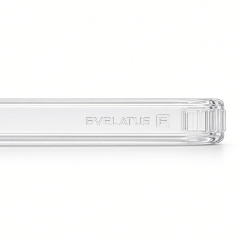 Evelatus Hybrid MagSafe vāciņš ar 360 metāla statīvu Apple iPhone 18 Pro, PC+TPU, caurspīdīgs