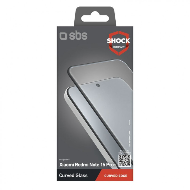 SBS Full Cover rūdīts aizsargstikls Xiaomi Redmi Note 15 Pro
