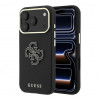 Guess SW graudainas PU un liela sveķu logotipa futrālis Apple iPhone 18 Pro, melns