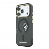 Karl Lagerfeld HC MagSafe IML Peekaboo Print & Metal Frame vāciņš Apple iPhone 18 Pro, melns