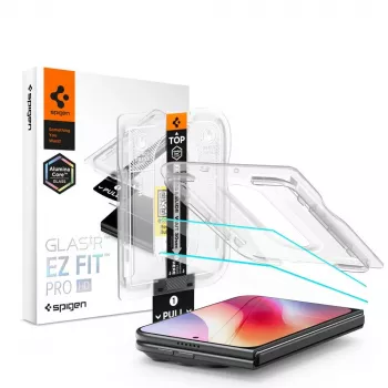 Spigen Glas.TR EZ Fit Pro HD AC 2 komplekts rūdīta stikla aizsargplēve iPhone Duo caurspīdīga