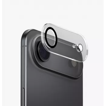 UNIQ Optix Clearshield Frameguard kameras objektīva aizsargstikls iPhone Air, caurspīdīgs, ar aplikatoru