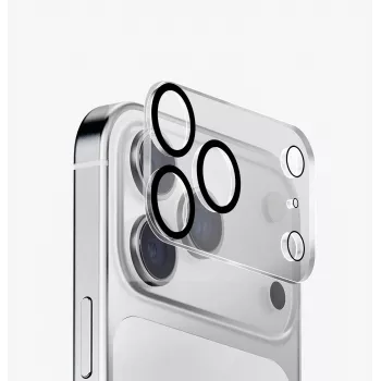 UNIQ Optix Clearshield Frameguard kameras objektīva aizsargstikls iPhone 18 Pro, caurspīdīgs, ar aplikatoru