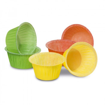 Guardini Easy Bake papīra kēksiņu formiņas, 6 gab., krāsainas, Ø 5 x 4 cm