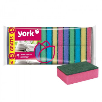 YORK trauku mazgāšanas sūkļi, 25 + 5 bez maksas (30 gab.)