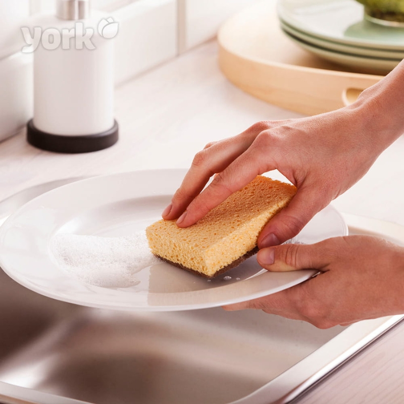 York Eco Natural celulozes sūklis trauku mazgāšanas ECO, 2 gab.