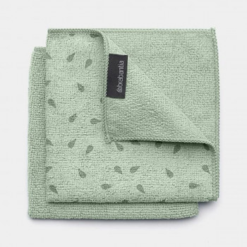 BRABANTIA mikrošķiedras lupatas 2 gab. 30x30cm, Jade zaļš